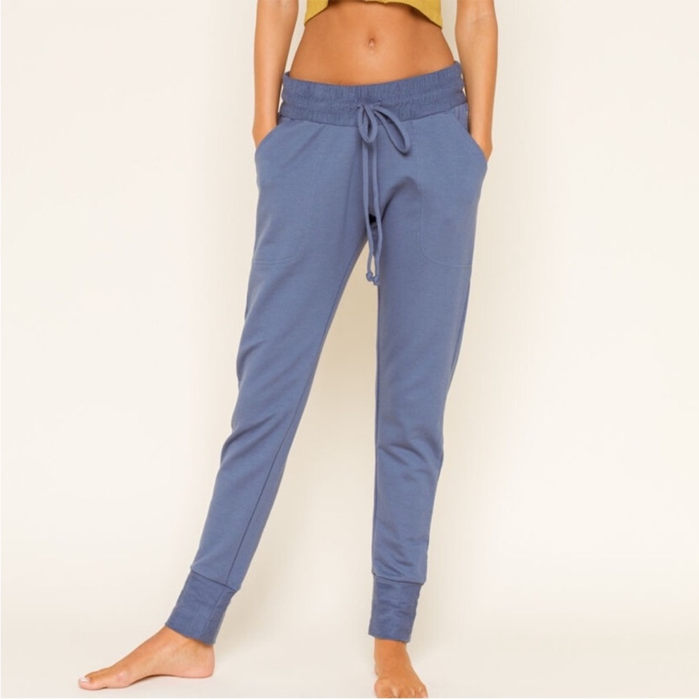 Free People Movement Blue‎ Skinny Sweatpants-Large